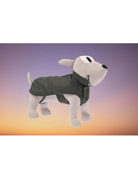Impermeabile Rugiada 65 cm Verde. Abbigliamento per cani . Impermeabile Rugiada 65 cm Verde. Abbigliamento per cani .