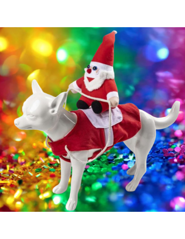 Costume Babbo natale Misura Media . Abbigliamento per cani