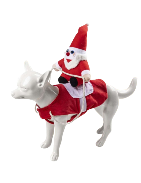 Costume Babbo natale Misura Media . Abbigliamento per cani