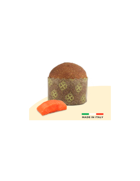 Pangattone Panettone per gatti Salmone gr 60. Snack per gatti.