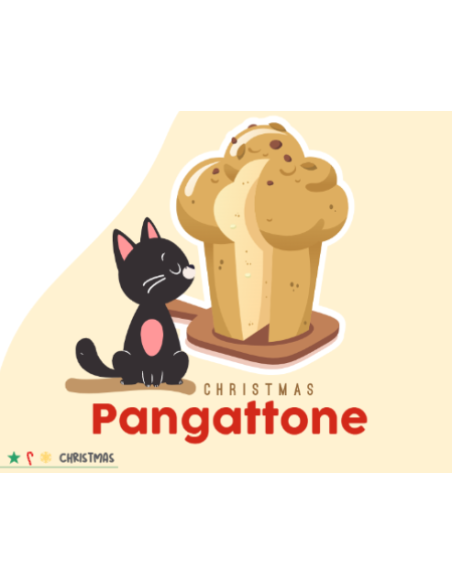 Pangattone Panettone per gatti Salmone gr 60. Snack per gatti.