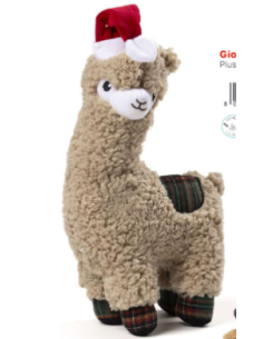 Alpaca Peluche cm 30 Natalizio. Giochi per cani 2