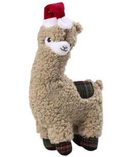 Alpaca Peluche cm 30 Natalizio. Giochi per cani