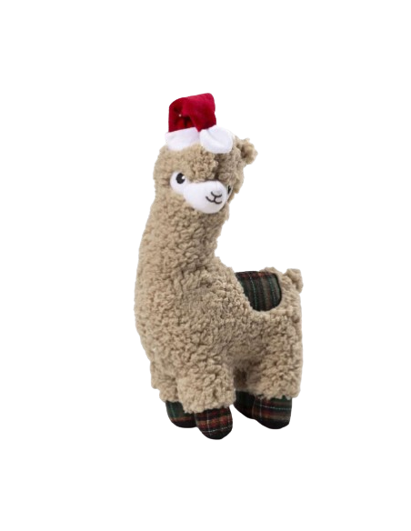 Alpaca Peluche cm 30 Natalizio. Giochi per cani