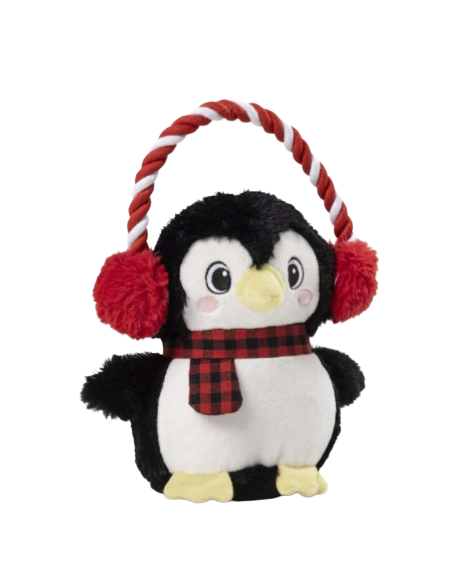 Pinguino Chilly Peluche cm 28 Natalizio. Giochi Per Cani