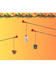 Canna gioco  Natalizio Per Gatti. Giochi per gatti.