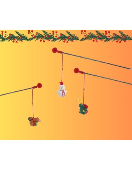 Canna gioco  Natalizio Per Gatti. Giochi per gatti.