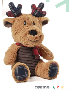 Renna Blitzen peluche cm 26 Natale . Giochi per cani 2