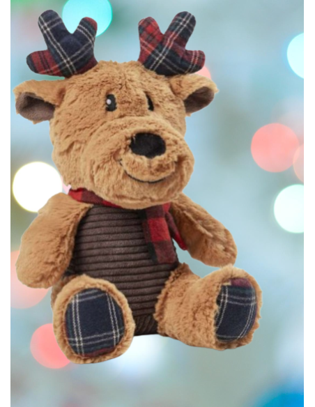 Renna Blitzen peluche cm 26 Natale . Giochi per cani
