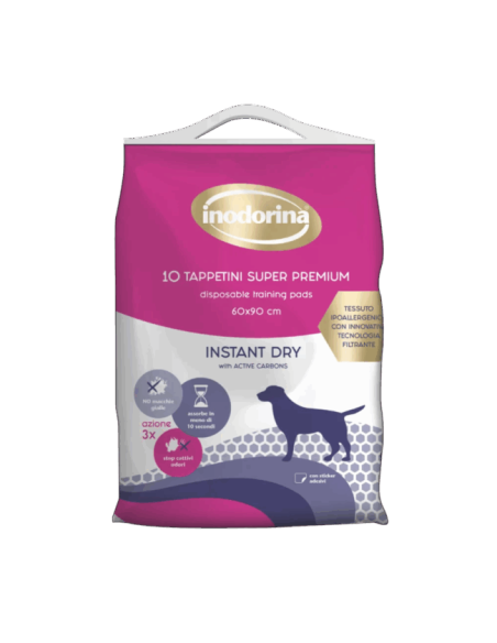 Inodorina Tap Instant Dry 60x90 m 10 pezzi. Igienici per cani
