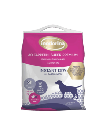 Inodorina Tap Instant Dry 60x90 cm 30 pezzi. Igienici per cani.