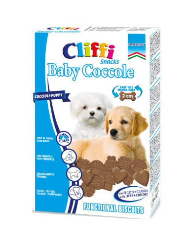 Cliffi Snacks Baby Coccole gr 300. Snack per Cani.