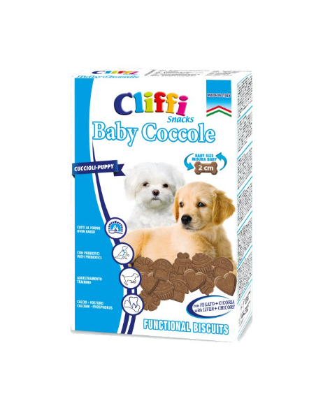 Cliffi Snacks Baby Coccole gr 300. Snack per Cani.