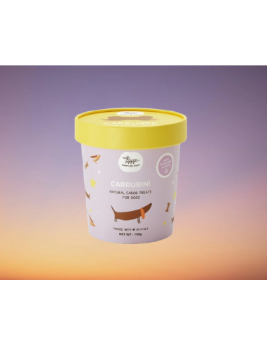 Biscotti Carrubini Gr.100 Hygge-Dog. Snack per cani.