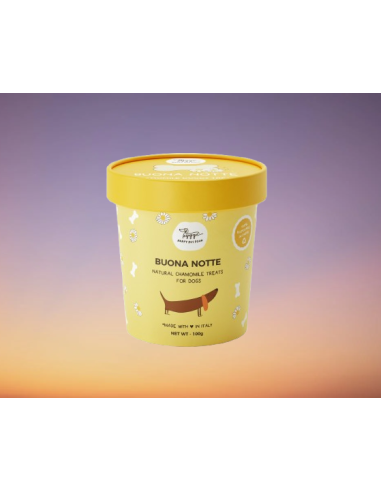 Biscotti della Buonanotte alla CAMOMILLA Gr.100 Hygge-Dog. Snack per cani.