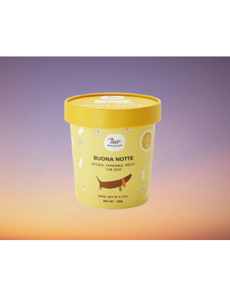 Biscotti della Buonanotte alla CAMOMILLA Gr.100 Hygge-Dog. Snack per cani.