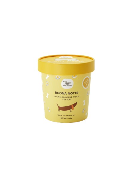 Biscotti della Buonanotte alla CAMOMILLA Gr.100 Hygge-Dog. Snack per cani.