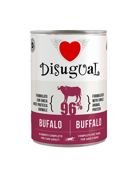 Disugual Umido Cane Bufalo 400 gr. Cibo Umido per Cani . Disugual Umido Cane Bufalo 400 gr. Cibo Umido per Cani .