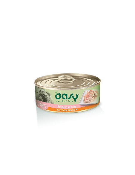 OASY WET DOG POLLO CON SALMONE GR.150...