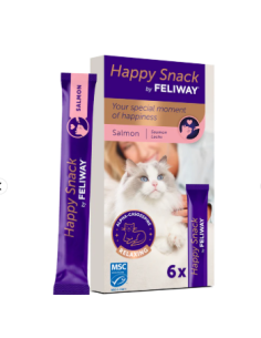 Feliway Happy Snack SAalmone 6 pezzi . Snack per Gatti