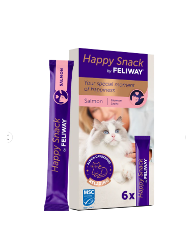 Feliway Happy Snack SAalmone 6 pezzi . Snack per Gatti