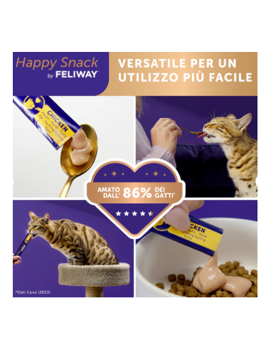Feliway Happy Snack SAalmone 6 pezzi . Snack per Gatti