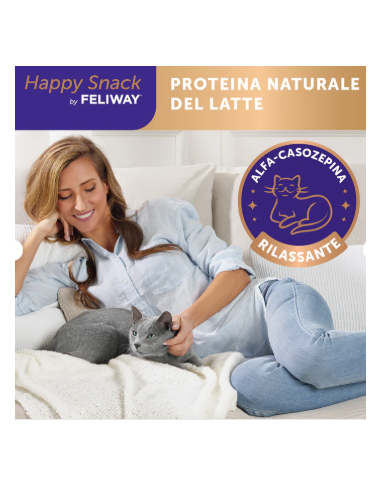 Feliway Happy Snack SAalmone 6 pezzi . Snack per Gatti