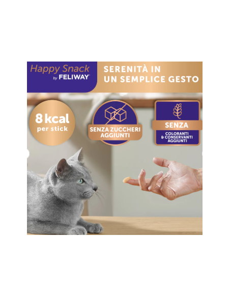 Feliway Happy Snack SAalmone 6 pezzi . Snack per Gatti Feliway Happy Snack SAalmone 6 pezzi . Snack per Gatti