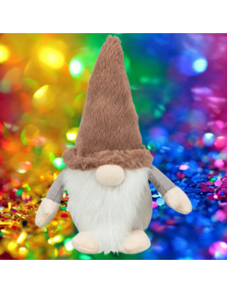 Gnomo Natalizio Peluche cm 30. Giochi per cani.