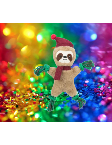 Bradipo Peluche Corda cm 32. Giochi per cani.