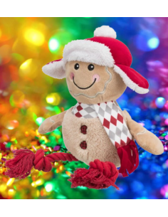 Pan di Zenzero Peluche Corda 34 cm . Giochi Per Cani . 2