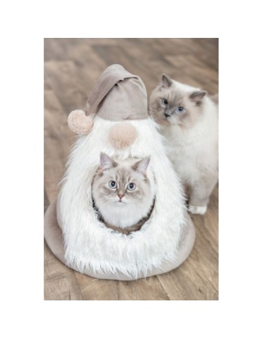 Igloo Xmas Gnomo beige. Cucce Per Gatti