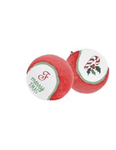 Gioco Cane Palline Tennis Merry Christmas. Giochi per cani.