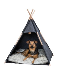 Igloo Tipi 70x70x70 cm Antracite . Cucce e Letti per Cani