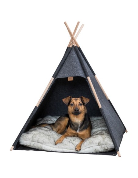 Igloo Tipi 70x70x70 cm Antracite . Cucce e Letti per Cani