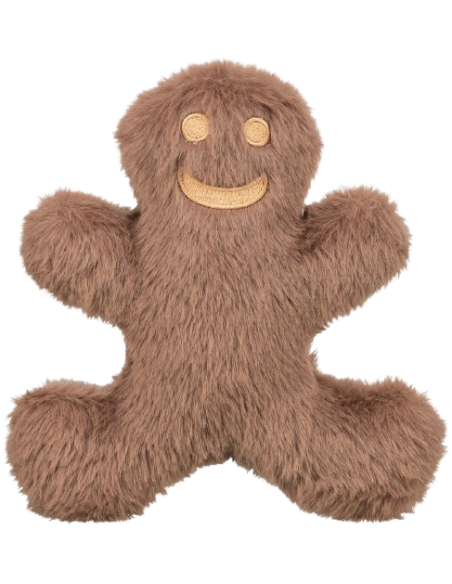 Omino Pan di Zenzero Xsmas Peluche  cm 16. Giochi per cani