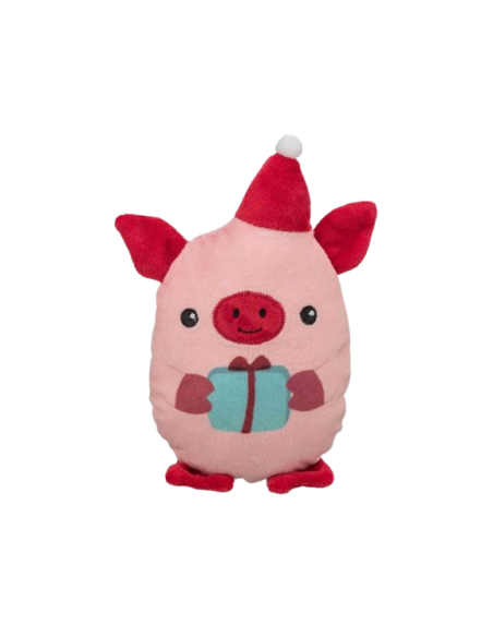 Maialino Natalizio peluche cm 19. Giochi per Cani