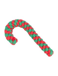 Bastoncino Zucchero Xmas Corda cm 19. Giochi per cani