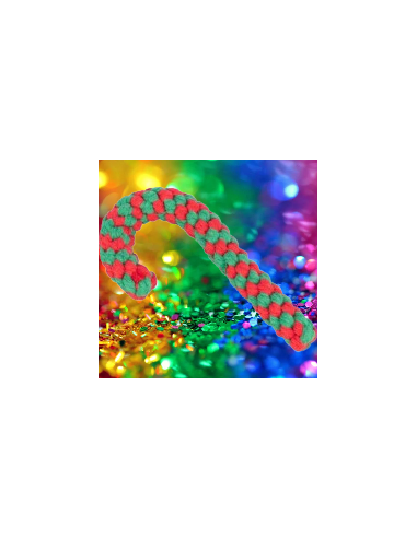 Bastoncino Zucchero Xmas Corda cm 19. Giochi per cani.