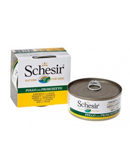 SCHESIR DOG POLLO CON PROSCIUTTO GR.150