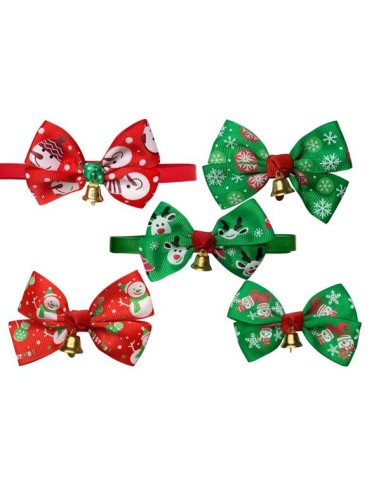 Cravattine Papillon Natale. Abbigliamento per Cani