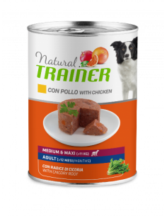TRAINER DOG NATURAL M/M POLLO e RADICE CICORIA GR.400