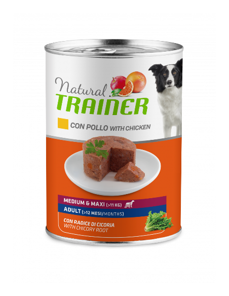 TRAINER DOG NATURAL M/M POLLO e RADICE CICORIA GR.400