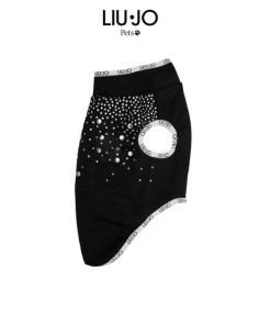 Liu Jo Felpa Logo Brillantini  misura xxlarge Nero. Abbigliamento per cani.