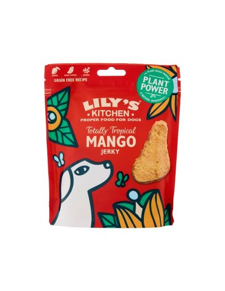 Lily's Kitchen Snack Dog Plant Power mango Jerky  Mango  gr.70.Snack per cani.