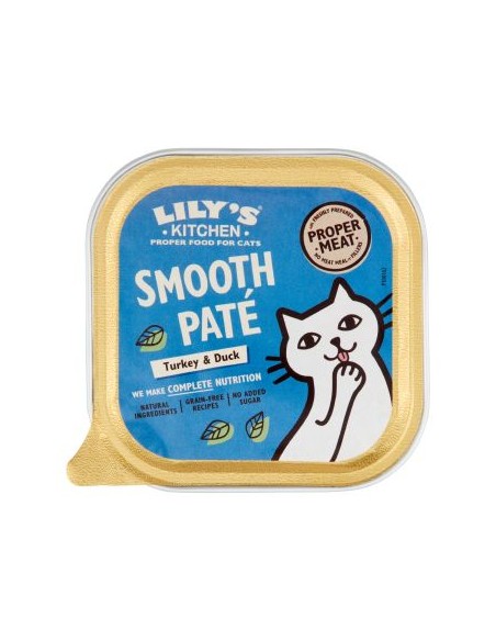 Lily's Kitchen Adult Tacchino e Anatra gr.85 vaschetta. Cibo Umido per gatti.