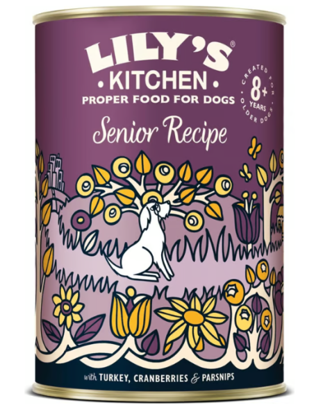 Lily's Kitchen Senior Tacchino gr.400. Cibo Umido Per Cani.