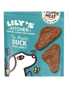 Lily's Kitchen Snack Dog The Might Duck mini Jerky Anatra gr.70.Snack per Cani. 2