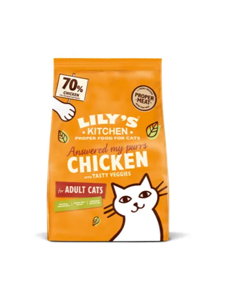 Lily's Kitchen Adult Pollo gr.800.Cibo Secco per gatti.