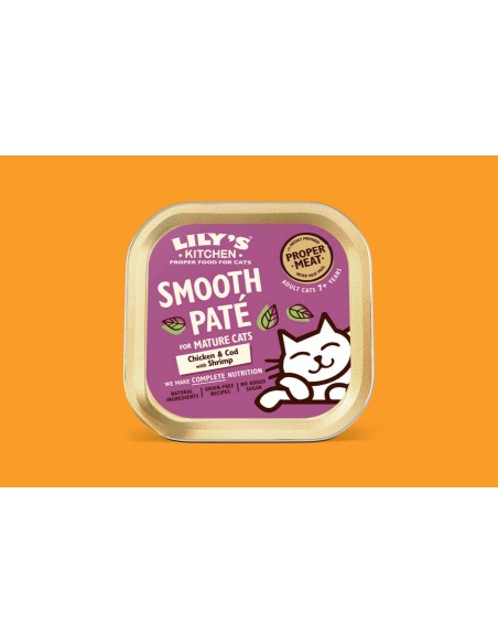 Lily's Kitchen Senior Pollo e Pesce gr.85 vaschetta. Cibo Umido per gatti .